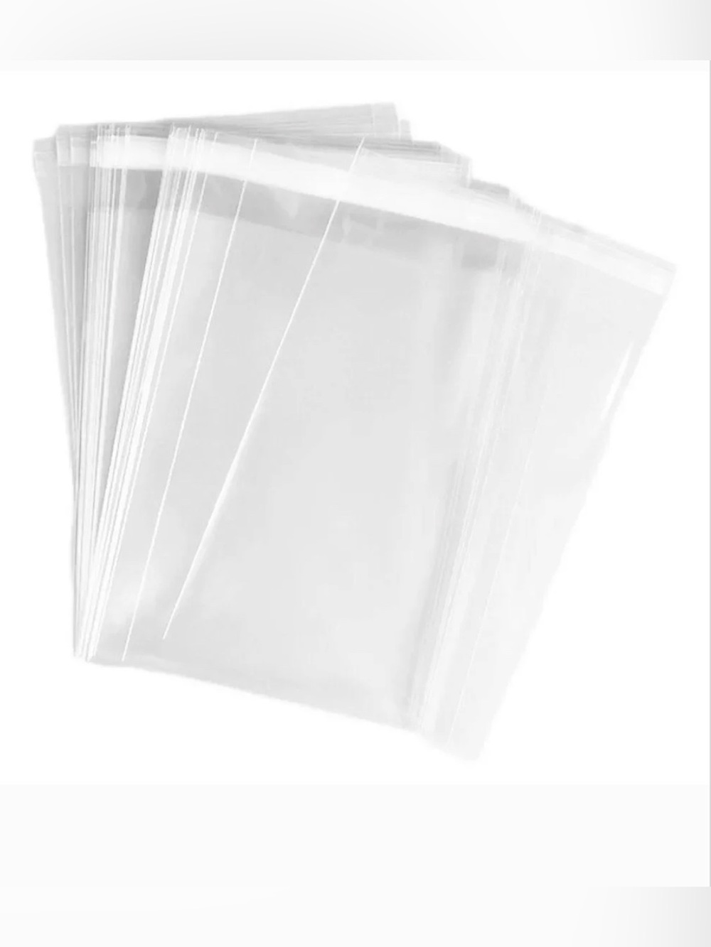 50 10” x 12” Clear Self Seal Bags